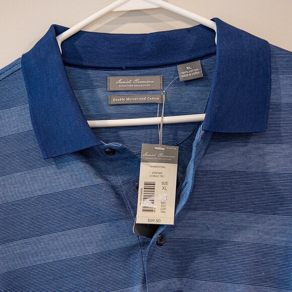 Mens Daniel Cremieux Golf Shirt XL Blue new - Picture 1 of 2